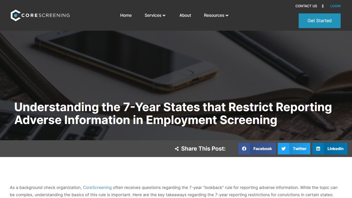 7 Year Look Back: What You Need to Know - corescreening.com